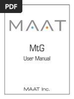 MAAT MTG User Manual