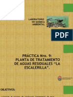 Laboratorio - Practica Nro 9 - Planta de Tratamiento de Aguas Residuales La Escalerilla