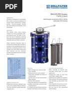 Bollfilter Duplex TYPE 2.04.5: Application