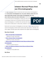 Difference Reverse Phase and Normal Phase