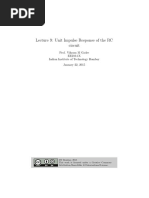 Lecture 9: Unit Impulse Response of The RC Circuit