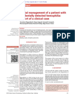 Dental Management of A Patient With Incidentally Detected Hemophilia: Report of A Clinical Case