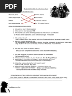 The Speckled Band Worksheet