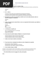 Examen de Tradición Oral Grado Octavo Dos