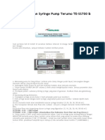 SOP Penggunaan Syringe Pump Terumo TE