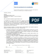 Anexo 1. Carta de Postulación