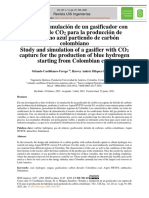 Estudio y Simulación de Un Gasificador Con Absorción de CO2 para La Producción de Hidrógeno Azul Partiendo de Carbón Colombiano