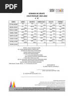 Horario 3°b 1