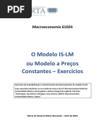 Modelo is-LM Exercícios