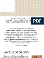 An Anthropological Conceptualization of Self: The Self As Embedded in Culture