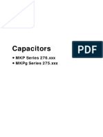 Capacitors: MKP Series 276.Xxx MKPG Series 275.Xxx