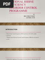 IDD Control Programme