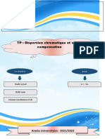 Dispersion Chromatique Et Sa Compensation