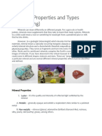 Minerals: Properties and Types (Pre-Reading)