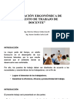 Evaluación Ergonómica de Un Puesto de Trabajo de Docente