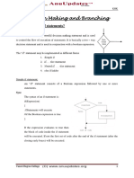 Decision Making and Branching: Explain All About If Statements?