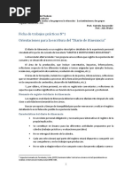 Diario de Itinerancia - Ficha de Trabajos Practicos