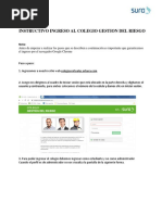 Instructivo Ingreso Al Colegio Gestión Del Riesgo Covid