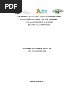 Sistematiación de La Gestión Educativa Año Escolar 2020-2021