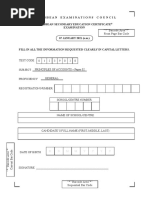 Caribbean Examinations Council: Caribbean Secondary Education Certificate Examination