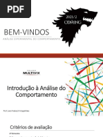 Slide 01 - Introdução À Análise Do Comportamento