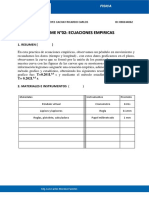 Fisica Laboratorio - Informe Nº2 Ecuaciones Empiricas