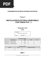 Tarea 3 - Instalación Eléctrica Semivisible Con Tubos PVC