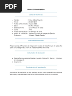 Felipe Urbina Informe Psicopedagógico Listo