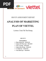 Analysis of Marketing Plan of Viettel: Group Assignment Report