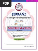 LESSON 1 Math Numbers and Number Sense