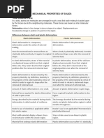 Mechanical Properties of Solid