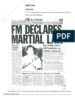 Declaration of Martial Law