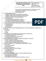 Devoir de Contrôle N°1 - SVT Reproduction - Bac Sciences Exp (2010-2011) MR Obey Jobrane