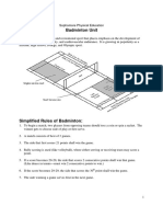 Badminton Rules and Glossary PDF Free