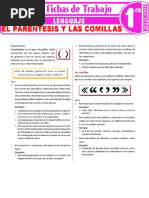 El Parentesis y Las Comillas para Primer Grado de Secundaria