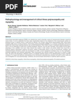 Pathophysiology and Management of Critical Illness Polyneuropathy and Myopathy