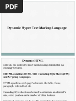 Dynamic Hyper Text Markup Language