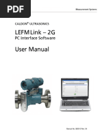 Caldon Ultrasonic Lefm Link 2g PC Interface Software User Manual English