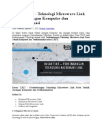 Dasar TJKT - Teknologi Microwave Link Teknik Jaringan Komputer Dan Telekomunikasi