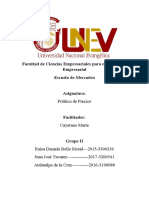 TRABAJO FINAL DE Politica de Precios