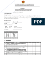 Quisioner Evaluasi Diklatsar