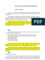 Karakteristik Jenis Dan Model Sistem Informasi