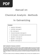 Chemical Analysis Procedures For Galvanizing Plants