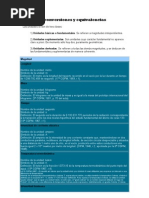 Tablas de Conversiones y Equivalencias