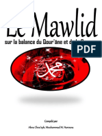 Le Mawlid Ou Mouloud Sur La Balance Du Qour'âne Et de La Sounna