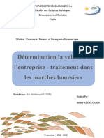 Déterminer La Valeur de L'entreprise