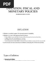 Lecture 6 Inflation Fiscal Monetary