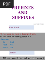 Prefixes AND Suffixes: Emmanuel N Tufon