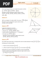 Serie D'exercices Corrigés - Math - Angles Orientés - 3ème Sciences (2009-2010)