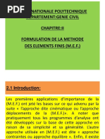 Chapitre II - Formulation de Méthode Des Éléments Finis